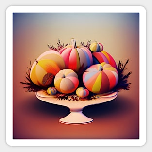 Whimsical Pumpkin Centerpiece Sticker